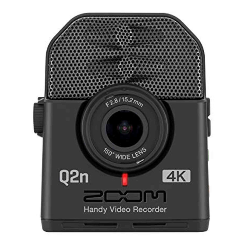 Zoom Q2n-4K Handy Video Recorder, 4K/30P Ultra High Definition Video, Compact Size, Stereo Microphones, Wide Angle Lens, for Recording Music, Video, Y