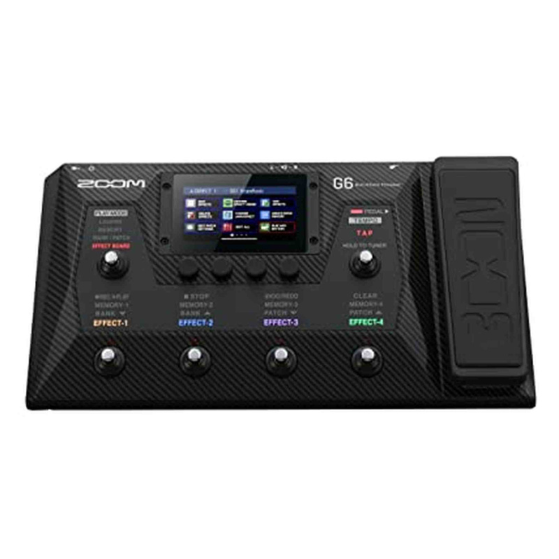 Zoom G6 Guitar Multi-Effects Processor with Expression Pedal, Touchscreen Interface, 100+ Built in Effects, Amp Modeling, IR’s, Looper, & Audio Interf