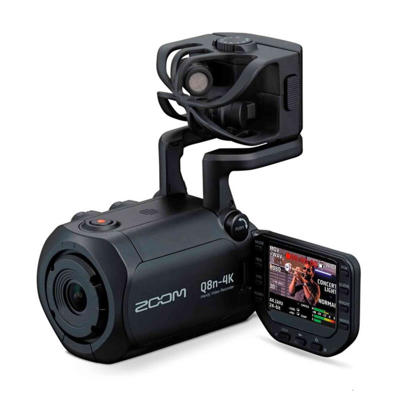 Zoom Q8n-4k Handy Video Recorder, 4k UHD Video, Stereo Microphones Plus Two XLR Inputs, Four Tracks of Audio Recording, Webcam, for Record and Streami