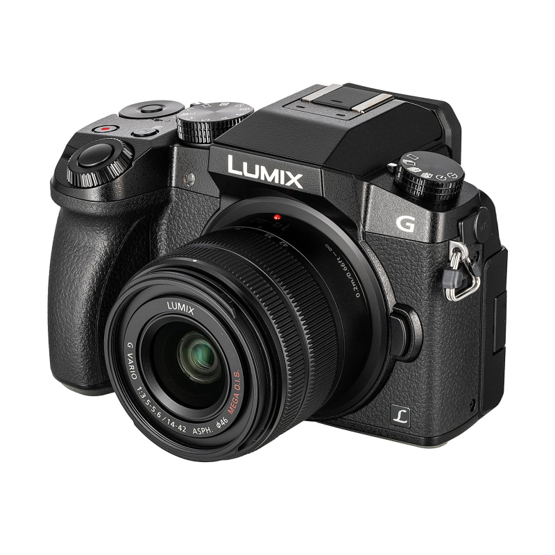PANASONIC LUMIX G7 4K Mirrorless Camera, with 14-42mm MEGA O.I.S. Lens, 16 Megapixels, 3 Inch Touch LCD, DMC-G7KK (USA BLACK)