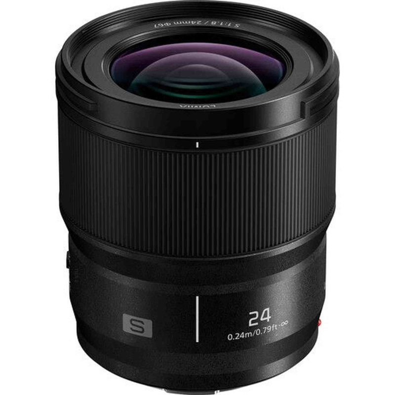 Panasonic LUMIX S Series Camera Lens, 24mm F1.8 L-Mount Interchangeable Lens for Mirrorless Full Frame Digital Cameras, S-S24