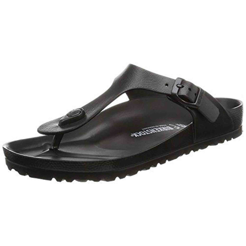 Birkenstock Essentials Unisex Gizeh EVA Sandals, 36 R EU, Black, 5-5.5 Women/3-3.5 Men