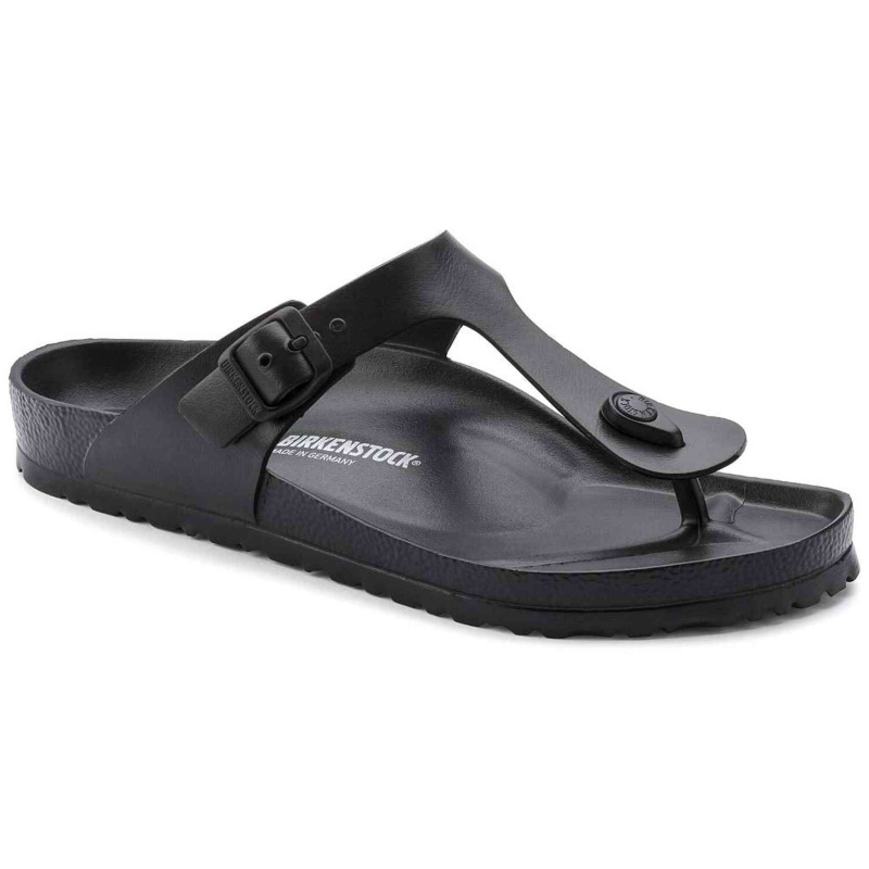 Birkenstock Essentials Unisex Gizeh EVA Sandals Black 43 R EU (US Men's 10-10.5)