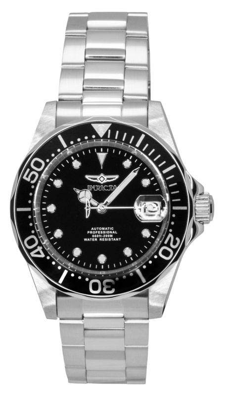 Invicta Pro Diver Stainless Steel Black Dial Automatic Diver's 17039 200M Men's Watch