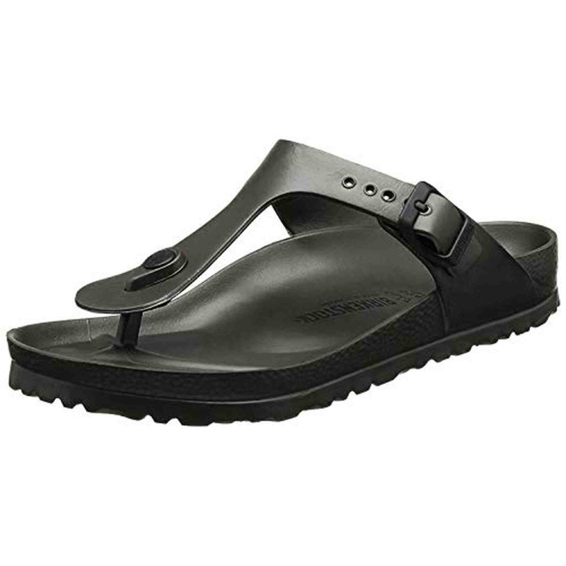 Birkenstock Unisex Gizeh Essentials EVA Sandals, Metallic Anthracite, 40 R EU