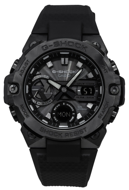 Casio G-Shock G-Steel Black Mobile Link Analog Digital Tough Solar GST-B400BB-1A 200M Men's Watch